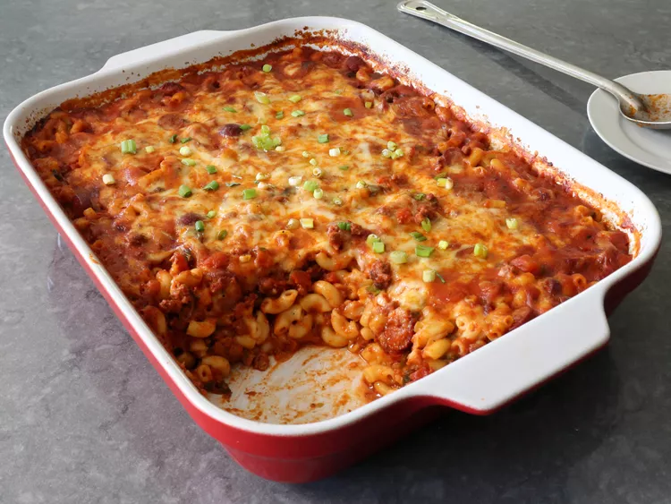 Chili Dog Mac and Cheese